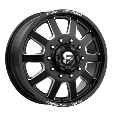Fuel Mono DE09 FF09D Matte Black Milled wheel