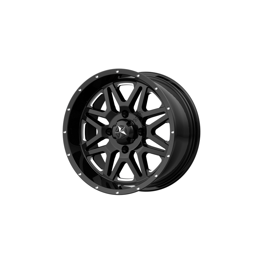 MSA Offroad Wheels M26 VIBE UTV Gloss Black Milled wheel