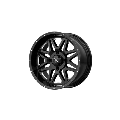 MSA Offroad Wheels M26 VIBE UTV Gloss Black Milled wheel