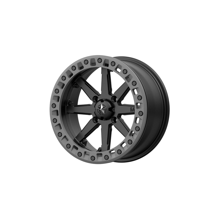 MSA Offroad Wheels M31 LOK2 UTV BEADLOCK Satin Black W/ Matte Gray Ring wheel