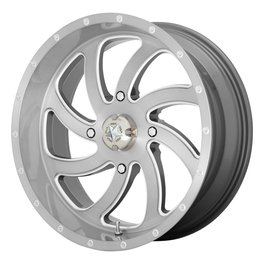MSA Offroad Wheels M36 SWITCH UTV Brushed Titanium wheel