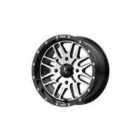 MSA Offroad Wheels M38 BRUTE UTV Gloss Black Machined wheel