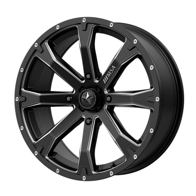 MSA Offroad Wheels M42 BOUNTY UTV Satin Black Milled wheel