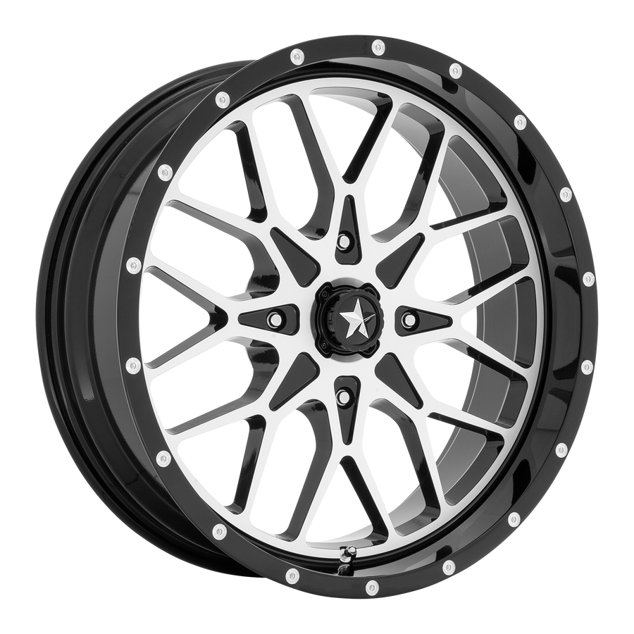 MSA Offroad Wheels M45 PORTAL UTV Gloss Black Machined wheel
