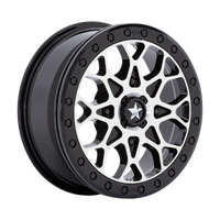 MSA Offroad Wheels M48 PORTAL UTV BEADLOCK Gloss Black Machined W Gb Ring wheel
