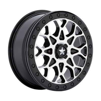 MSA Offroad Wheels M48 PORTAL UTV BEADLOCK Gloss Black Machined W Gb Ring wheel