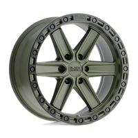 Black Rhino Hard Alloys HENDERSON Olive Drab Green W/ Black Ring wheel