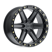 Black Rhino Hard Alloys HENDERSON Matte Black W/ Brass Bolts wheel