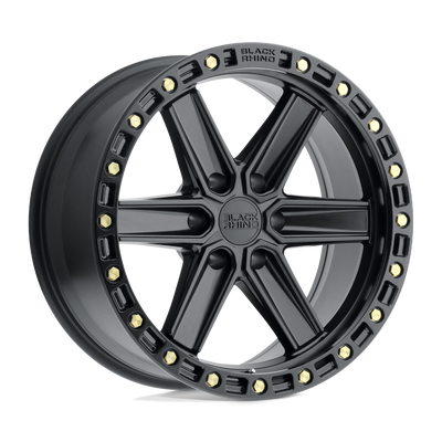 Black Rhino Hard Alloys HENDERSON Matte Black W/ Brass Bolts wheel