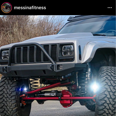 Jeep TJ XJ YJ ZJ Steerable Knuckle Pod Light Mounts (1984-2006 Wrangler/Cherokee)