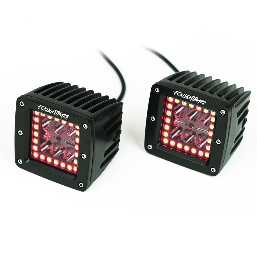 High-Output RGB Pod Lights Red