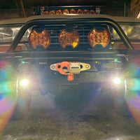Toyota FJ80 Landcruiser Steerable Knuckle Pod Light Mounts (1990-1997)