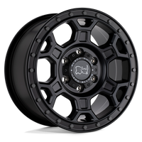 Black Rhino Hard Alloys MIDHILL Matte Black W/ Gunmetal Bolts wheel