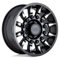 Black Rhino Hard Alloys MISSION Matte Black W/ Machined Tint wheel