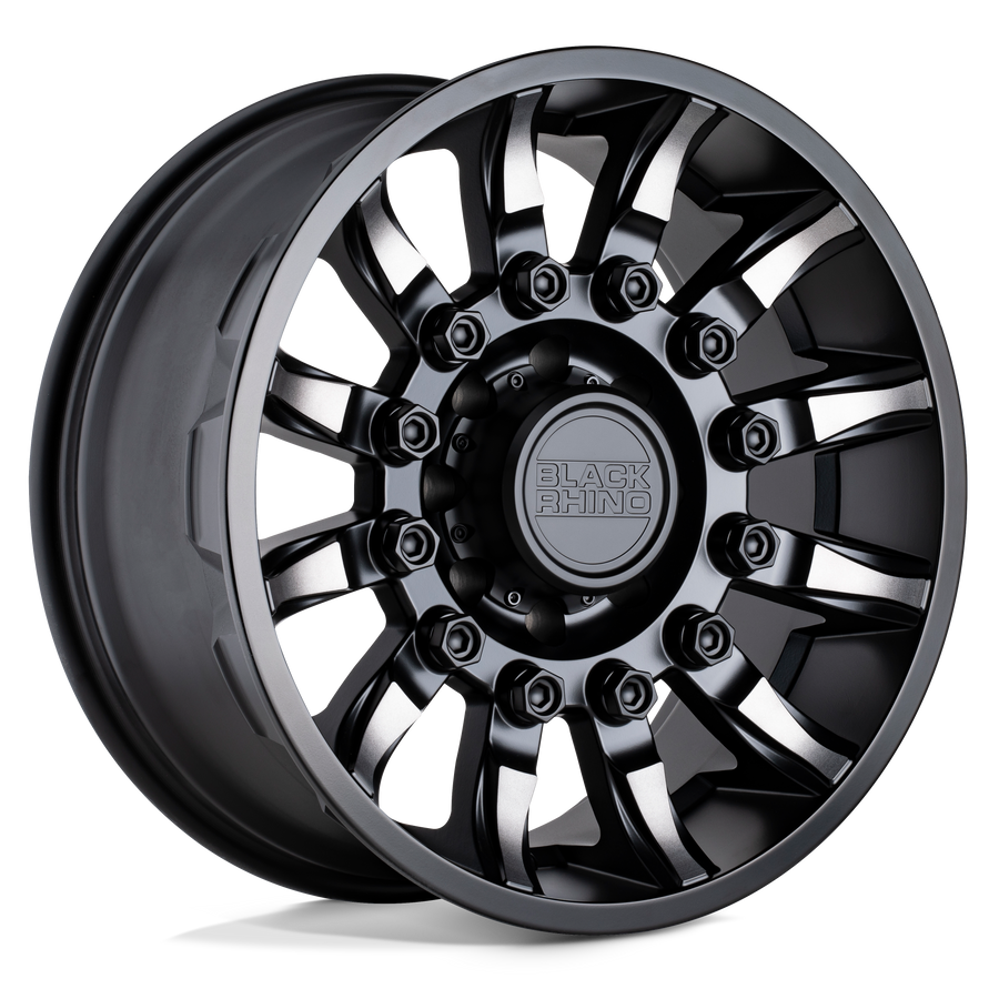Black Rhino Hard Alloys MISSION Matte Black W/ Machined Tint wheel