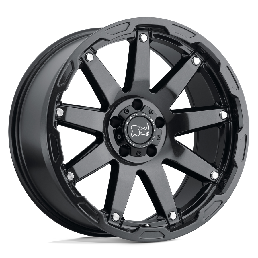 Black Rhino Hard Alloys OCEANO Gloss Gun Black W/ Ss Bolts wheel