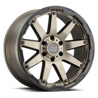 Black Rhino Hard Alloys OCEANO Matte Bronze W/ Black Ring wheel