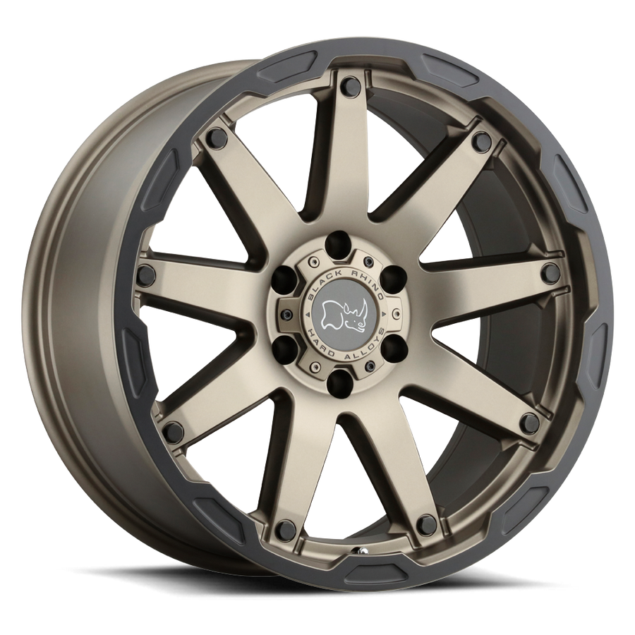 Black Rhino Hard Alloys OCEANO Matte Bronze W/ Black Ring wheel