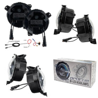 Front view of Oculus Headlights with white outer halo ring.