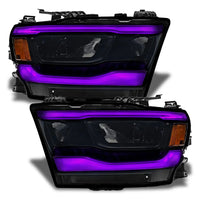 2019-2024 Dodge RAM 1500 ColorSHIFT RGB+W Headlight DRL Upgrade Kit - Reflector LED Headlights