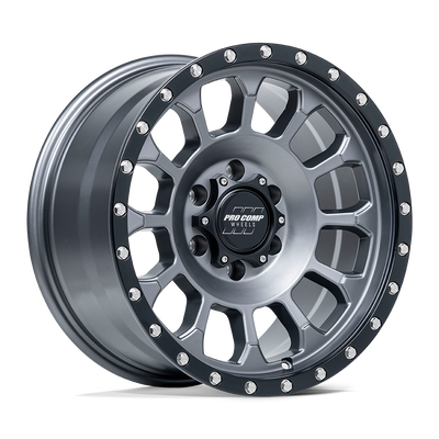 Pro Comp Alloys PA34 ROCKWELL Matte Graphite W/ Black Lip wheel