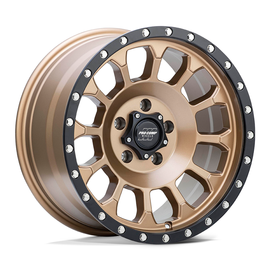 Pro Comp Alloys PA34 ROCKWELL Matte Bronze W/ Black Lip wheel