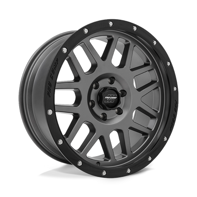 Pro Comp Alloys PA40 VERTIGO Dark Gray W/ Black Lip wheel