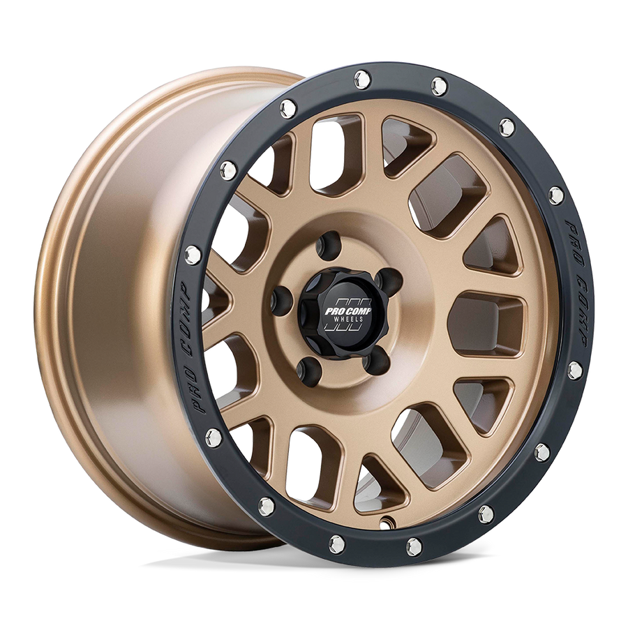 Pro Comp Alloys PA40 VERTIGO Matte Bronze W/ Black Lip wheel