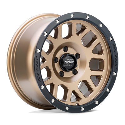 Pro Comp Alloys PA40 VERTIGO Matte Bronze W/ Black Lip wheel