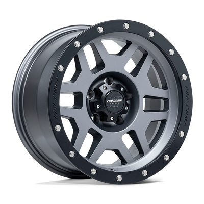 Pro Comp Alloys PA41 PHASER Matte Graphite W/ Black Lip wheel