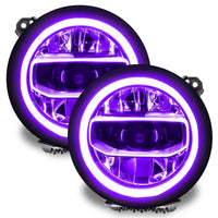 Jeep Gladiator JT ColorSHIFT RGB+W Headlight DRL Upgrade Kit