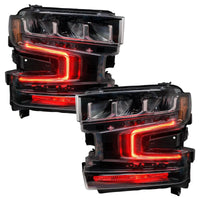 2019-2022 Chevrolet Silverado 1500 ColorSHIFT RGB+W Headlight DRL Upgrade Kit