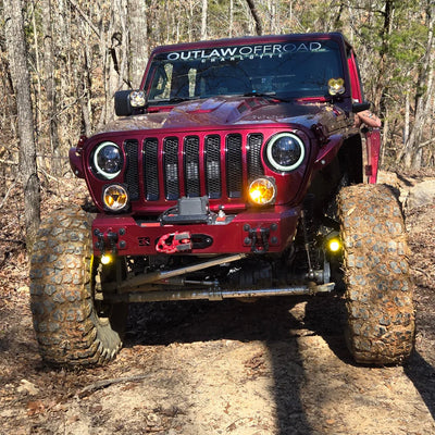 Gauntlet Front Bumper w/Winch Plate for Jeep JL/JT (2018-2024)