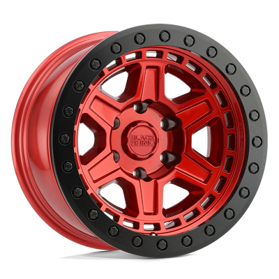 Black Rhino Hard Alloys RENO Candy Red W/ Black Ring & Bolt wheel