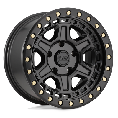 Black Rhino Hard Alloys RENO Matte Black W/ Brass Bolts wheel