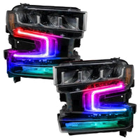 2019-2022 Chevrolet Silverado 1500 ColorSHIFT RGB+W Headlight DRL Upgrade Kit