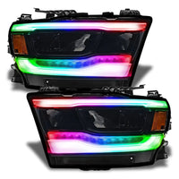 2019-2024 Dodge RAM 1500 ColorSHIFT RGB+W Headlight DRL Upgrade Kit - Reflector LED Headlights