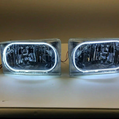 1999-2004 Ford F-250 / F-350 White LED Halo Pre-Assembled Headlights
