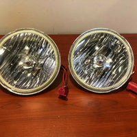 Used 2007-2016 Jeep Wrangler JK Headlights with White LED Halos - Clearance