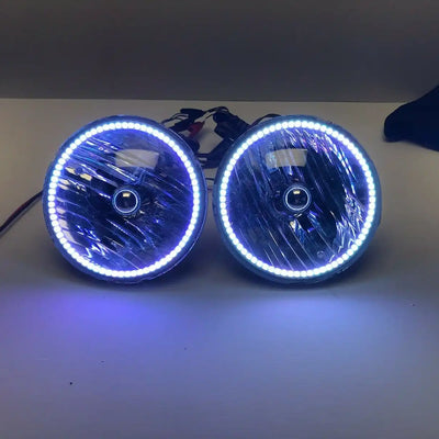 2007-2016 Jeep Wrangler JK Pre-Assembled ColorSHIFT LED Halo Headlights
