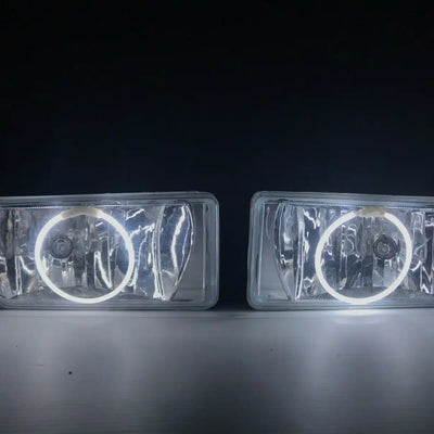 2007-2015 Chevrolet Silverado Fog Lights with CCFL White Round Halos