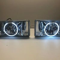 2007-2015 Chevrolet Silverado Fog Lights with CCFL White Round Halos