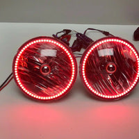 2007-2016 Jeep Wrangler JK Pre-Assembled ColorSHIFT LED Halo Headlights