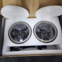 USED ORACLE 2007-2018 JEEP WRANGLER JK SWITCHBACK LED HALO HEADLIGHTS- 5769-123