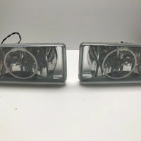 2007-2015 Chevrolet Silverado Fog Lights with CCFL White Round Halos