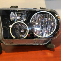 ORACLE 2007-2013 TOYOTA TUNDRA BLACK HEADLIGHTS WITH WHITE LED HALOS 7119-001 - CLEARANCE