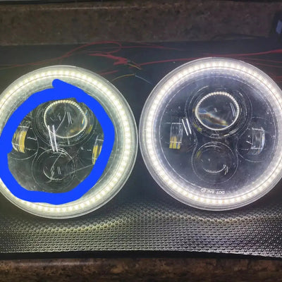 USED ORACLE 2007-2018 JEEP WRANGLER JK SWITCHBACK LED HALO HEADLIGHTS- 5769-123