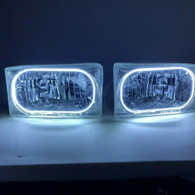 1999-2004 Ford F-250 / F-350 White LED Halo Pre-Assembled Headlights