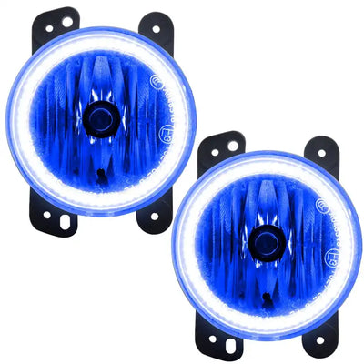 ORACLE 2010-17 Jeep Wrangler JK / 2011-14 Charger Halo Fog Lights BLUE LED - CLEARANCE