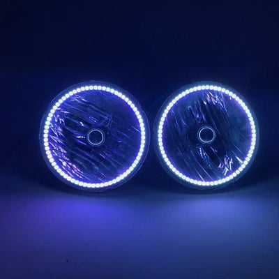 2007-2016 Jeep Wrangler JK Pre-Assembled ColorSHIFT LED Halo Headlights